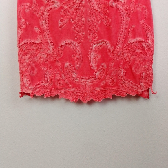 Free People Ice Ice Baby Coral Bodycon Dress Sz S - Picture 9 of 16